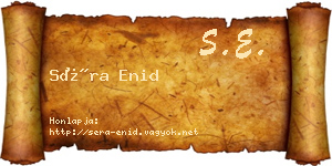 Séra Enid névjegykártya