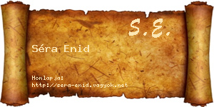 Séra Enid névjegykártya
